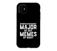 Business Management Major Day Memes Night Biz Management Job Case for iPhone 11