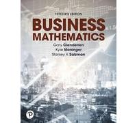 Business Mathematics, 15th [Rental Edition]