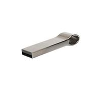 Business Metal Pendrive Keychain USB 2.0 Memory Stick Flash Drive 2GB, gray
