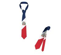 Business Necktie Dominican Republic Flag Fashion Neckties Formal Work Tie For Party Parties Weddings