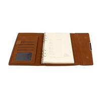 Business Notebook Pu Tri Fold Ring Binder for Office Workers