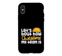 Business Owner Let's Taco Bout How Awesome My Team Is Case for iPhone X/XS