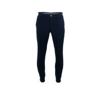Business Pants Men, Solid Color Office Pant with Button, Cuffed Tapered Leg Formal Pant with Pockets, Slim Fit Stretch Comfortable Trousers with Zipper, Skinny Trousers for Office Executive Dark Blue
