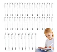 Business Pens - 50x Metal Click Pen,Multi-functional Fashionable Stationery with Silver Clip Writing Pencil for Business Elites Students Teachers, Professionals Daily Use, School