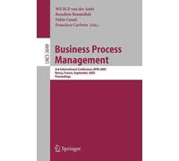 Business Process Management: 3rd International Conference, BPM 2005, Nancy, Fran