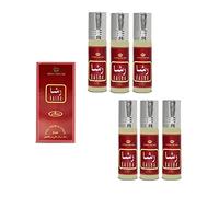 Business Square Pack of 6 Musk Perfume Al Rehab Rasha 6ml 100% Oil