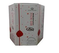 Business Square Pack of 6 Musk Perfume Al Rehab Red Rose 6ml 100% Oil