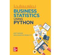 Business Statistics Using Python | 1st Edition