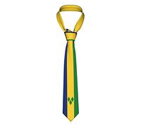 Business Tie Saint Vincent And The Grenadines Flag Ties For Men Casual Necktie Soft Formal Tie For Business Celebration Party