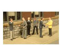 Bachmann Industries Miniature HO Scale Figures Businessmen Train (6 Piece)