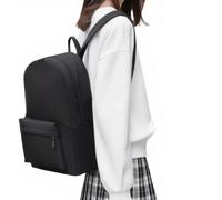 Businey Black School Backpack, Lightweight Bookbag Backpacks, Casual Work Daypack Waterproof Backpack, School bag for Girls Boys, Rucksack Bags for 15.6-Inch Laptop