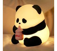 Businey Panda Night Light Kids,Cute Nursery Panda Light, Squishy Animals Silicone Lamp Up for Boys and Girls, LED Nightlight for Toddler Bedroom and Kid Room Decor