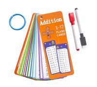 Businey Times Tables Flash Cards, 1-12 Times Tables, Addition Flash Cards for Kids, Addition Flash Card with 2 Dry Erase Pens, Educational Math Flashcards for 1st to 3rd Grades