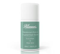 Bussani Natural Kids Deodorant Roll-On - Safer Alternative to Antiperspirant for Kids 6+ - Aluminum-Free, Crystal Salt Stone, Cucumber & Aloe Vera - Gentle for Boys & Girls - 2.02 fl oz