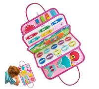 Bussy Boarrd Monteessori Toys | Interactive Buusy Book For Toddlerss | Educational Sensory Activity Toy | Preschool Learning Binder For Travel, Inspired Toddler Book