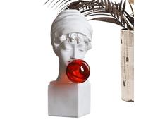 Bust Decoration, Greek Sculpture Decor - Gr ust Sculpture of David q Blowing Bubbles | Decorative Desktop Art Statue, Our David Bust Brings Creativity and Artistic Sense to Any Living Space