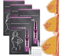 Bust Firming Serum Ampoules for Lifted Appearance, Nourishing Décolleté Skin Tightening & Moisturizing Essence, Suitable for All Skin Types (4Pcs)