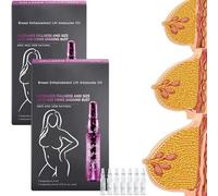 Bust Firming Serum Ampoules for Lifted Appearance, Nourishing Décolleté Skin Tightening & Moisturizing Essence, Suitable for All Skin Types (2Pcs)