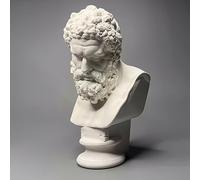 Bust Statue Greek Figurine, Greek Mythology Hercules Bust Sculpture Figurine for Home Office Decorations Gypsum Ornament Bookshelf Decor Sketch Practice DIY Art Gift