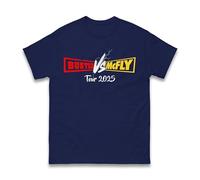 Busted Retro Music McFly Concert Tour 2025 T-Shirt - Vintage Band Gift Tee for Music Lovers UK Event Unisex Kids Adults Top (Navy, 4XL)