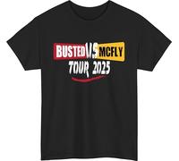 Busted VS McFly Tour 2025 T-Shirt | Concert Fan Merchandise Tee | Music Band Tour Bootleg Shirt | Rock Pop Show Tribute Fanwear | Unisex Casual Outfit Gift for Men Women | Birthday Gift Tee Top Black