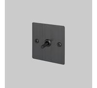Buster and Punch Dimmer Light Switch, Linear Knurl, 1G, 2G, 3G, 4G, 2-way, LED, Multiple Colours and Options. (SMOKED BRONZE, 1-GANG, Toggle)