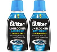 Buster Bathroom Drain Unblocker 300ml Pack of 2 - Sink Unblocker Removes Ha
