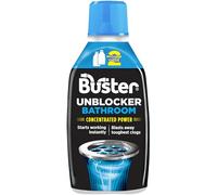 Buster Bathroom Drain Unblocker 600ml - Fast-Acting Plughole and Sink Unblocker, Clears Blockages & Slow-Draining Water