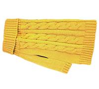 Buster & Beau Luxury Charlton Cable Knit Dog Jumper in Mustard Soft Warm Comfortable Fit Apparel Easy to Wear Casual Pet Sweater for All Breeds XS