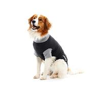 BUSTER Body Suit Classic for Dogs - Black/Grey - XS - 39cm