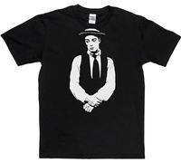 Buster Keaton American Actor Comedian Movie Star Mens T Shirt Black L