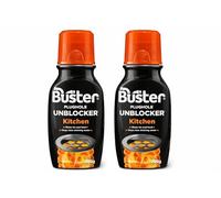Buster Kitchen Plughole Unblocker (Pack of 2 x 150g) Fast-Acting Sink Unblocker Dissolves Fat, Food & Debris, Drain Cleaner Clears Blockages.