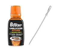 Buster Kitchen Sink Unblocker Bundle: Strongest Kitchen Drain Cleaner Liquid & Heavy Duty Drain Cleaner Tool