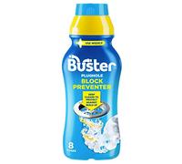 Buster Plughole Block Preventer, 500ml, Prevent Blockages in Bathrooms and Kitchens and Deep Clean to Protect Against Build-Up-For Use in All Plugholes, Pipes and Overflows