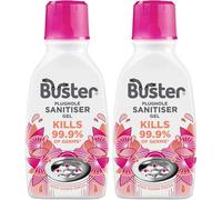 Buster Plughole Sanitiser Gel (Berry - Pack of 2 x 300ml) Fast-Acting Sink and Drain Cleaner for Bad Smells and Stains, Kills 99.9% Germs on Drains & Stainless Steel Sinks, Fresh Scent - Made in UK