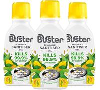 Buster Plughole Sanitiser Gel (Citrus - Pack of 3 x 300ml) Fast-Acting Sink and Drain Cleaner for Bad Smells and Stains, Kills 99.9% Germs on Drains & Stainless Steel Sinks, Fresh Scent - Made in UK
