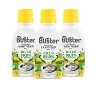 Buster Plughole Sanitiser Gel (Citrus - Pack of 3 x 300ml) Fast-Acting Sink and Drain Cleaner for Bad Smells and Stains, Kills 99.9% Germs on Drains & Stainless Steel Sinks, Fresh Scent - Made in UK