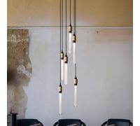 Buster + Punch Hooked 6.0 nude hanging light brass