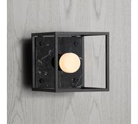 Buster + Punch wall light Caged Wall small, black marble