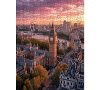 Bustling City Jigsaw Puzzle 2000 Piece, Puzzles for Adults 2000, The Impossible Challenge, Jigsaw Puzzle Games Classic Educational, Wooden Puzzles, for Home Wall Decoration Gift FNKL1-296