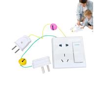 Busy Activity Board,Handmade Power Outlets DIY Toy - Busy Airplane Activity Toy, Kids Travel for Car Preschool Travel Activities Road Trip