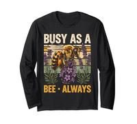 Busy As A Bee Always Lavender Garden Long Sleeve T-Shirt