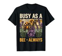Busy As A Bee Always Lavender Garden Value Graphic T-Shirt