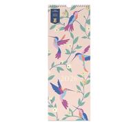 Busy B 2026 Slim Calendar with Birds Theme - Monthly Wall Calendar January to December - With Notes, Hanging Hook & Storage Pocket - Ideal for Home, Office & Kitchen