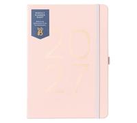 Busy B 2027 A5 Weekly Diary Planner - Pink Faux Leather - Pockets