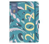 Busy B 2027 A5 Weekly Diary Planner - Teal Marble - Pockets & Stickers | The Busy B A5 Weekly Diary Planner in Teal Marble offers pockets, stickers & notes pages for daily organising.