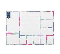 Busy B A3 Desk Pad in Floral with 36 Tear-off Sheets, Reminders, Notes and Handy Year Planner