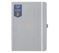 Busy B A5 Diary - Mid-Year Academic Planner - Aug '25 - Aug '26 - Grey Journal Cover - Weekly Planner with To-Do Lists, Notes Pages, Week-to-View Layout, 3 Pockets, Year Planner & Elastic Closure Band