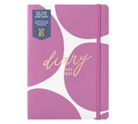 Busy B A5 Week-to-View Diary - Mid-Year Academic Planner- Aug '26 - Aug '27 - Spot Print Journal - Weekly Layout opposite a Notes Page, Goals, Expenses, Pen Loop & Elastic Closure