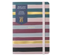 Busy B A6 Busy Life Notebook - Stripe - Lined Pages Notebook with Tear-Out Pages, Stickers and Pocket - FSC® Certified